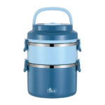 Lunch Box קופסת אוכל כפולה נירוסטה חם/קר מבית המותג Pack&eat