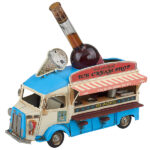 מעמד לבקבוק יין משאית גלידה מתכת