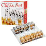 משחק זכוכית שחמט כוסות שוט