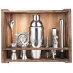 ערכת ברמן מעוצבת ואיכותית 11 חלקים במעמד עץ