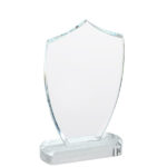 מגן הוקרה מזכוכית קריסטל בסיס מובנה מלבני