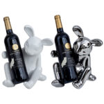 מעמד לבקבוק יין ארנב מחזיק בקבוק