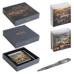 מארז "ירושלים של זהב" הכולל ספר ירושלים ועט תבליט פיוטר "ירושלים של זהב"