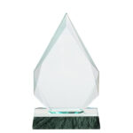 מגן הוקרה מזכוכית קריסטל בסיס מובנה