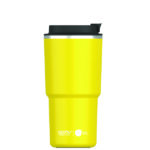 Pick Me Up ספל תרמי נירוסטה ציפוי קרמי פנימי PURAMIC מכסה Anti Spill למניעת נזילה 650 מ"ל מבית ASOBU