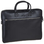 תיק עסקים עור איכותי שחור למחשב נייד עד 15.6 אינץ' מבית המותג גבעוני