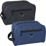 תיק כלי רחצה עם כיס רוכסן בחזית וידית נשיאה